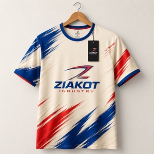 ZIAKOT industry New design Men's Custom Green Gold-White Performance <b>T</b>-<b>Shirt</b> - Product Image 5