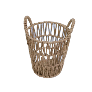 Panier de rangement pour vêtements en jute écologique de haute qualité, multi-usages, moderne, pliable, portable, design personnalisé, avec poignée - Product Image 4