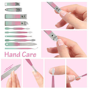 Kit de soin des ongles en acier inoxydable, ensemble de manucure et de pédicure avec étui en cuir pour les soins personnels - Product Image 4