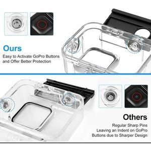 Per GoPro Hero 11/10/9 custodia impermeabile subacquea nera Action & accessori per fotocamera sportiva per protezione subacquea - Product Image 4