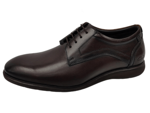 Zapatos Oxford de Cuero Genuino Marrón para Hombre, con Punta Redonda y Cordones, Suela de Goma, para Oficina, Carrera Profesional, Todas las Temporadas - Product Image 4