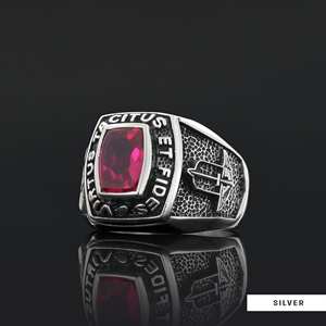 Bague Maçonnique BOJ 044 Personnalisée Unisexe, Bague Chevalière Maître Maçon du Texas, Style Hip Hop Argenté, Prix Bas - Product Image 6