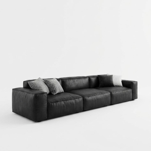 Luxury Genuine Leather Three Seater <b>Sofa</b> Durable Modern Couch with Premium Comfort for Residential Furniture Export - Product Image 2