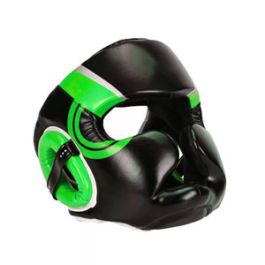 Protège-tête de boxe professionnel en cuir de vachette, respirant, personnalisable, équipement de sécurité de haute qualité - Product Image 6
