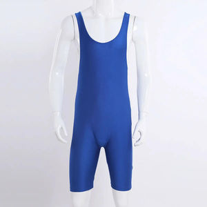 ชุดซิงเกิลเล็ตสำหรับนักมวยปล้ำชายแบบสั่งทำราคาส่ง พร้อมลายพิมพ์แบบซับลิเมชั่นสำหรับศิลปะการต่อสู้ เหมาะสำหรับการฝึกซ้อมระดับมืออาชีพ กันน้ำได้ - Product Image 6