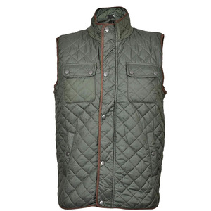 Gilet matelassé léger et chaud pour homme, en tissu brillant, personnalisable, sans manches, vente en gros - Product Image 3