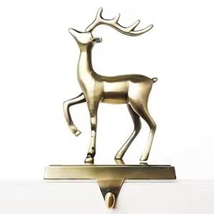Premium Christmas <b>Stocking</b> <b>Holder</b> Metal Stand for Shelf Table and Fireplace Display - Product Image 1