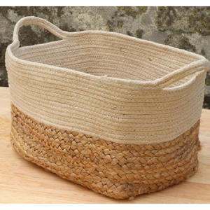 Grands paniers de rangement en coton et corde de jute, paniers pour plantes/chiens, paniers en corde tressée en coton pour enfants - Product Image 2