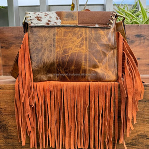 New Wholesale Custom Cowhide Fringe Crossbody Bags for Women's Luxury Designer <b>Large</b> Capacity Genuine Leather Shoulder Handbags - Product Image 5