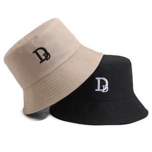 Sombrero de Pescador Unisex de Lona de Algodón con Bordado de la Letra D, Color Sólido, Casual, Primavera/Verano, 56-58CM - Product Image 1