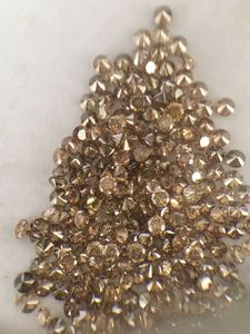 Diamant rond taille brillant, brut, de couleur brunâtre, provenant de l'exploitation minière terrestre, pour la fabrication de bijoux. - Product Image 4