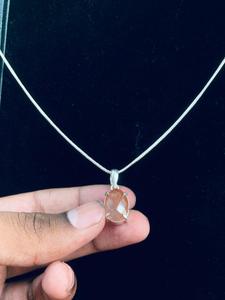 Collar de plata alemana hecho a mano con gemas de la mejor calidad y bajo precio, con diseño de serpiente y gema ovalada marrón para mujer. - Product Image 3