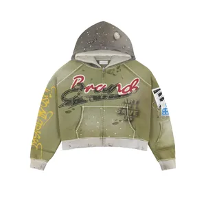 Unisex Streetwear Tracksuit Full <b>Zip</b> Hooded Jacket With Drawstring Pant Red Yellow Green Sublimation Print Loose Fit Autumn Wear - Product Image 5