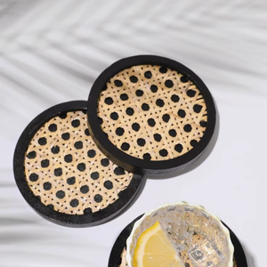 Newly Made Design Rattan Coaster Jute Coaster Rope Coaster Place Mats Woven Rattan Coaster Mats At very best wholesale Price - Product Image 1