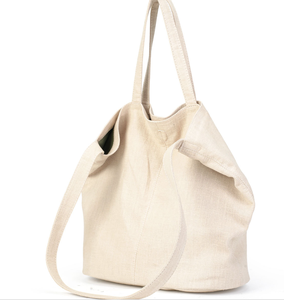 Minimalist Linen Canvas Tote <b>Bag</b> <b>Slouchy</b> Hobo <b>Shoulder</b> <b>Bag</b> with Large Capacity and Magnetic Snap Closure for Women - Product Image 4