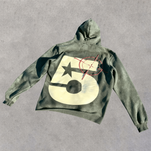 Wholesale Puff Print Hoodie 500GSM Heavyweight Unisex Custom Logo Drop Shoulder Boxy Oversized Thick Cotton Pullover Sweatshirt - Product Image 5