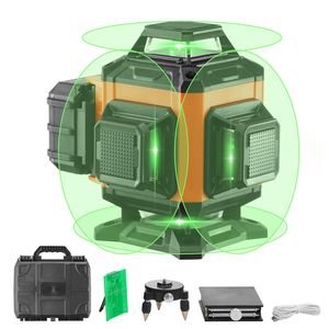 Livella Laser Autolivellante da 30 Metri con 4 Linee a Croce a 360 Gradi, 16 Linee, Impermeabile IP54, Telecomando, per Fai-da-te - Product Image 1