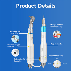 Turbina Dental Profesional <span class=keywords><strong>de</strong></span> Grado Médico con Pulverizador <span class=keywords><strong>de</strong></span> Agua Externo Tipo Latch, <span class=keywords><strong>Pieza</strong></span> <span class=keywords><strong>de</strong></span> Mano <span class=keywords><strong>de</strong></span> <span class=keywords><strong>Alta</strong></span> Velocidad para Motor <span class=keywords><strong>de</strong></span> Aire Tipo E, 20,000 rpm - Product Image 3