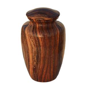 Premium Dark Wood Finish Wooden Urn for Ashes Elegant Adult Cremation <b>Memorial</b> Urn for Home Display and Funeral Remembrance - Product Image 1