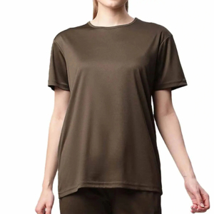 Nuevo producto, camiseta de alta calidad con hombros caídos para mujer, estilo oversized, lisa, personalizable, precio económico, camiseta para mujer, OEM, precio al por mayor - Product Image 6