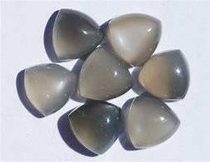 Cabujón de Piedra Lunar Gris Natural al por Mayor, Cabujón Trillón de Base Plana, Gema Suelta al por Mayor, Piedras Sueltas para Fabricación de Joyas - Product Image 3