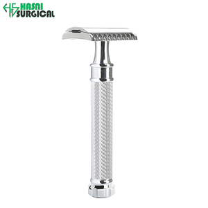 HASNI SURGICAL Traditioneller Klassischer Doppelklingen-Sicherheitsrasierer für Herren - Manuelles, Wiederverwendbares Instrumentenset - Product Image 2