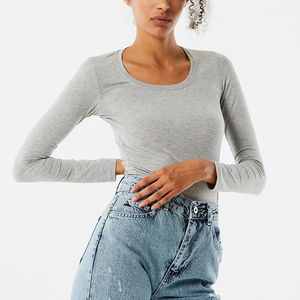 Camisetas de Manga Larga para Mujer al por Mayor, de Alta Calidad, 2026, Ajustadas, Nuevo Diseño, Cómodas - Product Image 6