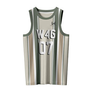 Customized Printed Breathable Mesh Moisture Wicking High Quality Men's Sublimated Sleeveless Reversible <b>Basketball</b> Uniform Sets - Product Image 2
