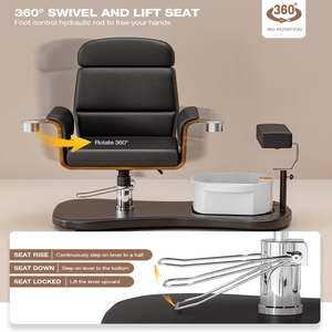Sillón de Pedicura Ergonómico y Portátil con Rotación de 360°, Reclinable y Elevable, Sin Necesidad de Plomería, Unidad de Enseñanza de Uñas y Silla para Spa de Pies - Product Image 2