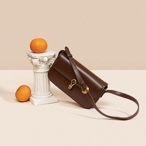 Bolso de Hombro Pequeño Blanco de Cuero Genuino para Mujer, Estilo Clásico, Venta al por Mayor Directa de Fábrica - Product Image 5
