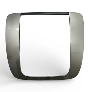 2007 - 2014 TAHOE YUKON SUBURBAN SILVERADO SIERRA AVALANCHE Cadre d'habillage central de tableau de bord pour autoradio, couleur argent - Product Image 1