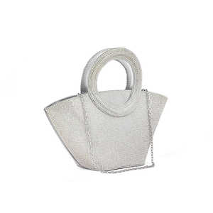 AB Silver Fancy Sac de soirée P24324 Sac à main élégant pour occasions spéciales - Product Image 2