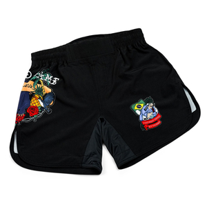 Men's Sublimation High Quality Sublimation Print Men's Black MMA <b>Shorts</b> Kickboxing Brazilian Jiu Jitsu Practice <b>Grappling</b> <b>Shorts</b> - Product Image 1