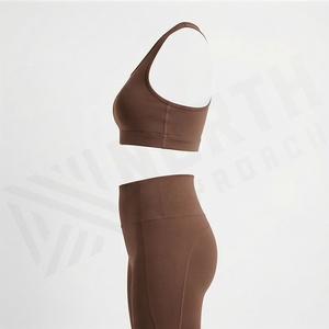 Conjunto Deportivo para Gimnasio, Ropa de Entrenamiento, Top Corto, Producto Duradero, Conjunto de Yoga con Logotipo Personalizado, Cintura Alta sin Costuras, Ropa Deportiva Femenina - Product Image 3