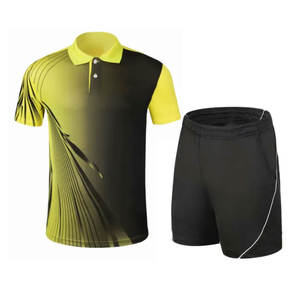 Camiseta y Pantalones Cortos de Tenis, Ropa de Bádminton y Tenis de Mesa, Uniformes de Equipo de Tenis para Hombre, Ropa Deportiva Cómoda - Product Image 3