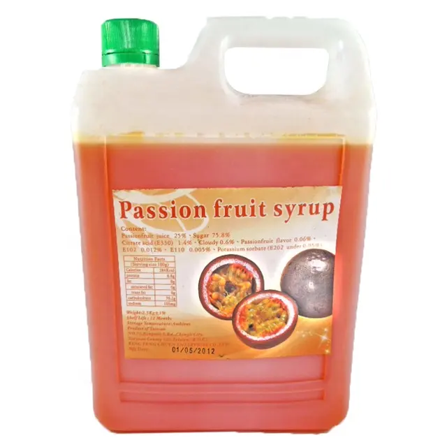 Passion fruit concentrated fruit syrup
