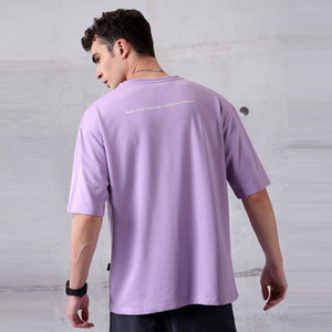 เสื้อยืดโอเวอร์ไซส์คอกลมสไตล์มินิมอลสำหรับผู้ชาย เสื้อผ้าลำลองผ้าฝ้ายระบายอากาศ เสื้อยืดโอเวอร์ไซส์สำหรับฤดูร้อน - Product Image 3