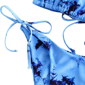 Nouvel ensemble de bikini sexy tendance pour femme, maillot de bain deux pièces ajustable avec liens, idéal pour la plage et la piscine - Product Image 4