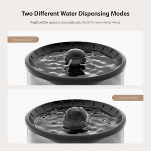 <b>Automatic</b> Cat Feeder and <b>Water</b> Fountain, Timed Pet Dry Food <b>Dispenser</b>, Programmable Portion Control, 1-6 Meals Per Day - Product Image 2