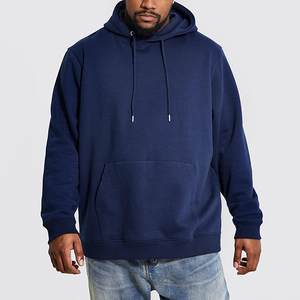 Abrigo de Invierno con Capucha y Media Cremallera para Hombre Clush Sports, Talla Grande, con Estampado Digital y Estampado por Descarga, Tela de Velour 100% Algodón - Product Image 1