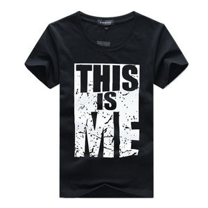 Camiseta Formal de Manga Corta con Cuello Alto para Hombre, de Algodón Twill, con Logotipo Personalizado ODM, para Uso Diario, Moda Urbana - Product Image 2