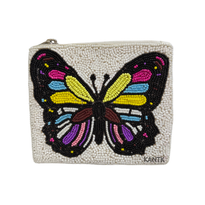 Multicolour Beaded Coin Bag for Parties & Gifting Trendy Handmade Beaded Coin Clutch Mini Purse <b>With</b> <b>Zip</b> Closure Fashionable Bag - Product Image 6