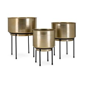 Pot de fleurs en métal d'extérieur, durable, pour jardin, balcon, terrasse, décoration de la maison et utilisation longue durée - Product Image 3