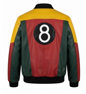 Customized Measurement Famous Design Genuine Leather Waterproof Quick Dry <b>Vintage</b> Style Men's Moto Biker <b>Bomber</b> <b>Jacket</b> - Product Image 5