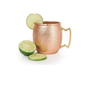 Venta al por mayor de tazas de cobre y acero inoxidable con acabado martillado, tazas de cobre para beber, accesorios para bar. - Product Image 1