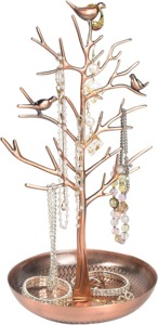 Organisateur de bijoux inspiré des arbres avec oiseau doré et style de rangement élégant pour la vanité et la décoration de chambre, vente en gros depuis l'Inde - Product Image 6