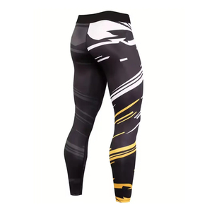 Legging MMA pour homme de qualité supérieure, respirant, léger, en spandex/polyester, long, pour grappling, respirant, avec option OEM. - Product Image 2
