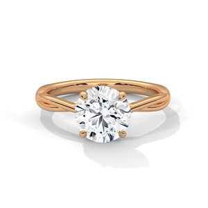 แหวนเพชรทองคำ 14K เพชรเพาะเลี้ยงในห้องปฏิบัติการ แหวนทองคำแท้ 18K สำหรับผู้หญิง สไตล์คลาสสิก รับรองโดย IGI แหวนหมั้น แหวนครบรอบ - Product Image 2