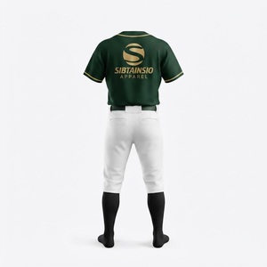 Combinaisons de sport professionnelles personnalisées pour le baseball et le softball avec pantalons longs respirants et à séchage rapide, uniformes de baseball - Product Image 3
