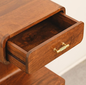 Table de chevet en bois de manguier de style européen pour chambre à coucher, décoration intérieure, hôtels, villas, fermes, appartements - Product Image 2